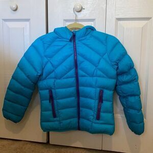 Weatherproof puffer jacket for girls
